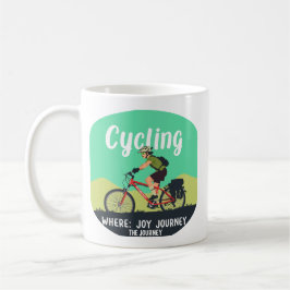Abenteuer-Radfahrer "Joy Journey" Kaffeetasse
