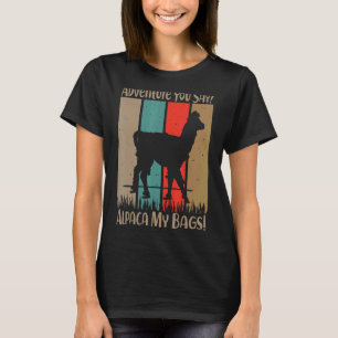 Abenteuer sagen Sie Alpaka meine Taschen Vintage-R T-Shirt