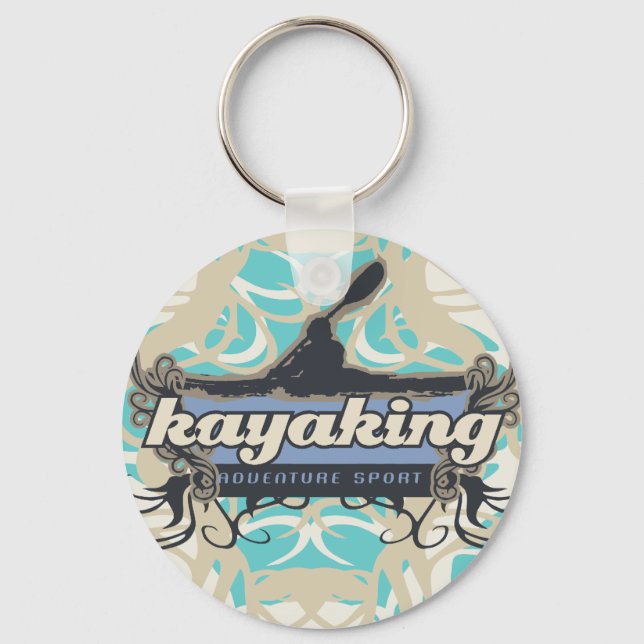 Abenteuer Sport Kajak Tshirts und Geschenke Schlüsselanhänger (Vorderseite)