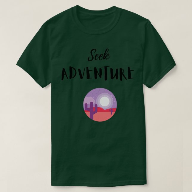 Abenteuer suchen T-Shirt (Design vorne)