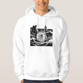 Abenteuer suchen, über den Horizont segeln Hoodie