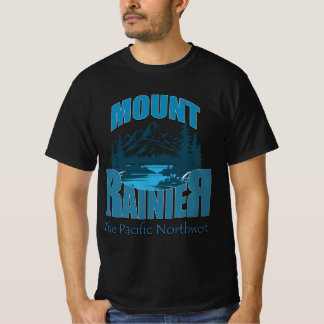 Abenteuer-Typografie Mount Rainier | Wortkunst-Des T-Shirt