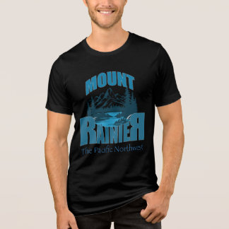 Abenteuer-Typografie Mount Rainier | Wortkunst-Des Tri-Blend Shirt