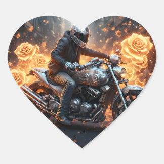 Abenteuer und Freiheit Herz-Aufkleber