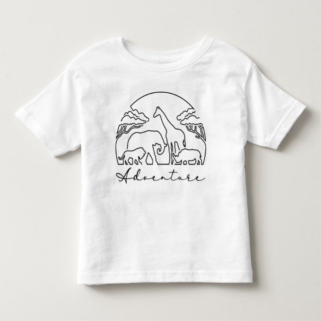 Abenteuer und Safari in Afrika Kleinkind T-shirt (Vorderseite)