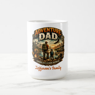 Abenteuer-Vater-Shirt – Vintage Outdoor-Camping Kaffeetasse
