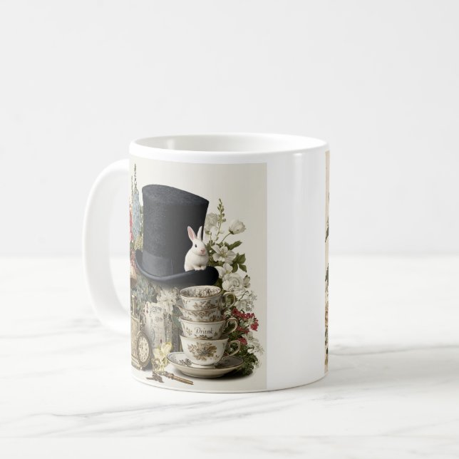 Abenteuer von Alice Whimsy-Tasse Kaffeetasse (Vorderseite Links)