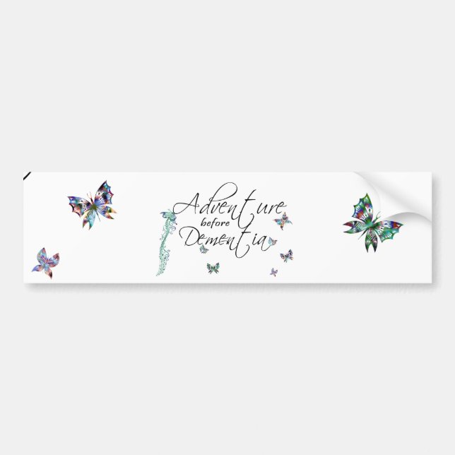 Abenteuer vor Demenz-Autoaufkleber Autoaufkleber (Vorne)