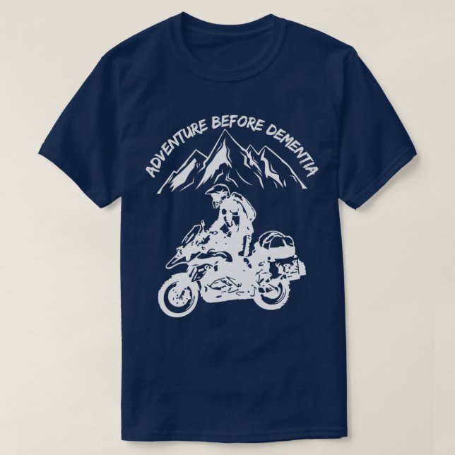 Abenteuer vor Demenz Funny Mountain Adventure T-Shirt (Design vorne)