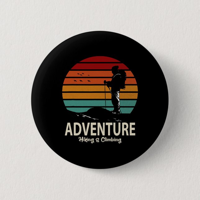 Abenteuer Wandern und Klettern  Button (Vorderseite)