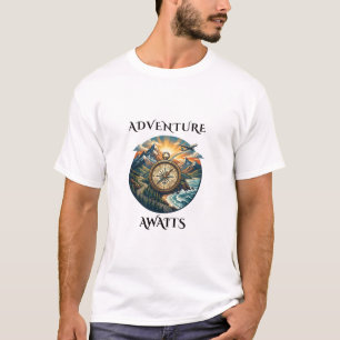 Abenteuer warten Abenteuer Design T-Shirt