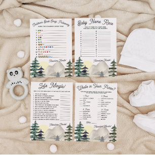 Abenteuer warten! Baby Namensrennen Baby Shower Sp