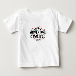 Abenteuer warten baby t-shirt