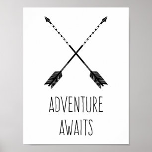 Abenteuer warten Inspirierend Poster