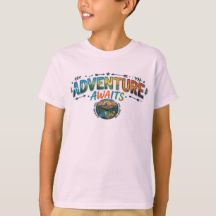 Abenteuer warten Vintage Berg T-Shirt