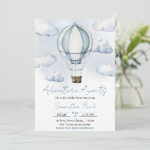 Abenteuer wartet Baby Shower Einladung