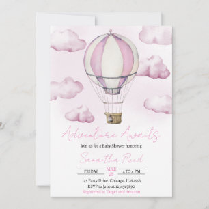 Abenteuer wartet Baby Shower Einladung