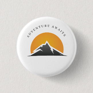 Abenteuer wartet Berg Knopf Button