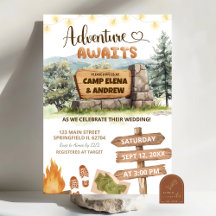 Abenteuer wartet Camping-Hochzeit