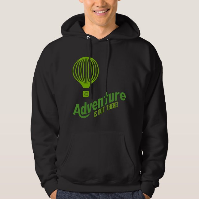 Abenteuer wartet da draußen 2 hoodie (Vorderseite)