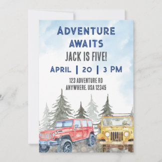 Abenteuer wartet einladung