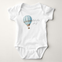 Abenteuer wartet Heißluftballon-Junge-Baby-Party