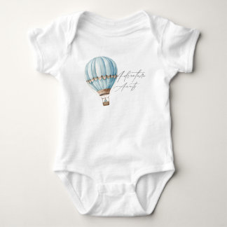 Abenteuer wartet Heißluftballon-Junge-Baby-Party Baby Strampler