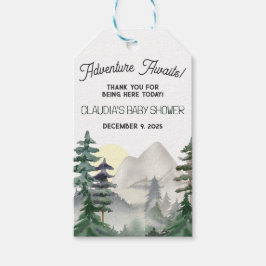 Abenteuer wartet! Mountains & Forest Vielen Dank Geschenkanhänger