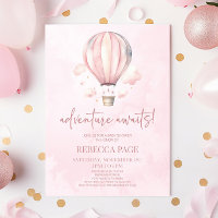 Abenteuer wartet! Pink Hot Air Ballon Babydusche