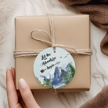 Abenteuer wartet Rustikales Wasserfarbengebirge