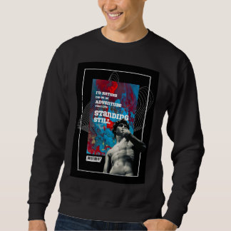 Abenteuer-Zitat Lebe Voll Motivations-Sweatshirt Sweatshirt