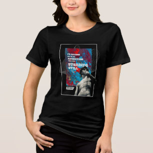 Abenteuer-Zitat - Lebe Voll Motivierendes T-Shirt Tri-Blend Shirt