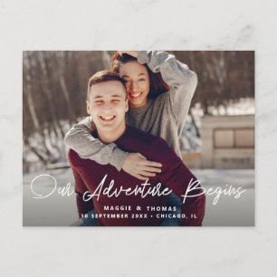 ABENTEUERBEGINN   Save the Date Postkarte