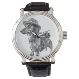 Abenteuerliche Dackel Armbanduhr