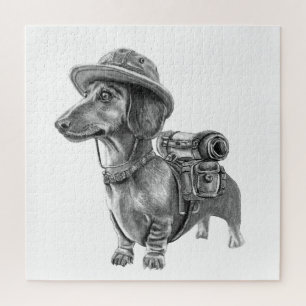 Abenteuerliche Dackel Puzzle