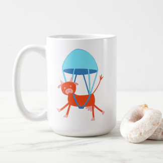 Abenteuerliche Kuh Kaffeetasse
