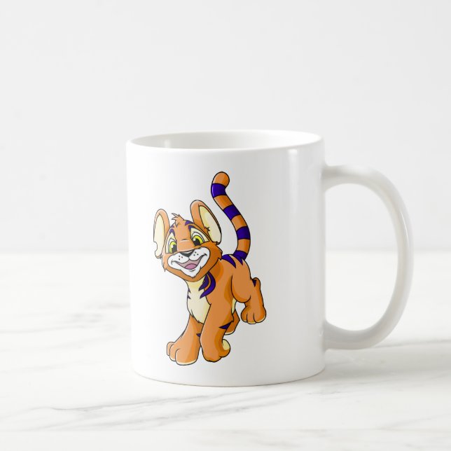 Abenteuerliches orange Kougra Kaffeetasse (Rechts)