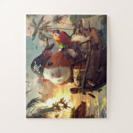 Abenteuerliches Pirat-Schwein Puzzle