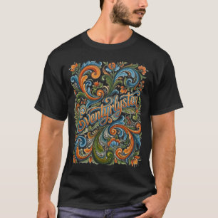 Abenteuerlustig: Norwegische Rosemaling-Folk-Art-K T-Shirt
