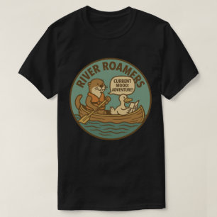 Abenteuerlustige Kanufahrer der River Roamers T-Shirt