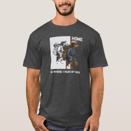 Abenteuerlustiger Dachshund-Wanderer Zuhause ist,  T-Shirt