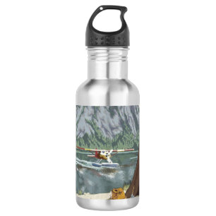 Abenteuerreise mit Mountain Plane Trinkflasche