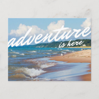 Abenteuerufer am Michigansee Postkarte