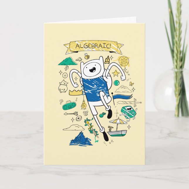 Abenteuerzeit | "Algebraic" Finn Sketch Karte (Vorderseite)