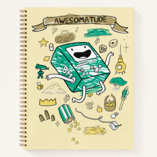 Abenteuerzeit   "Awesomatude" BMO Sketch Notizbuch