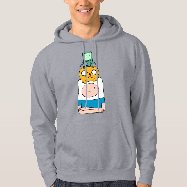 Abenteuerzeit | BMO, Jake & Finn Hoodie (Vorderseite)
