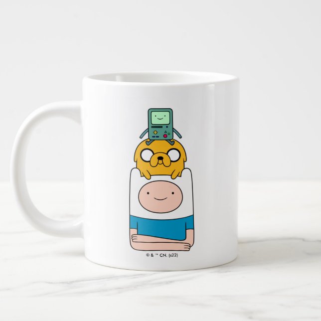Abenteuerzeit | BMO, Jake & Finn Jumbo-Tasse (Links)