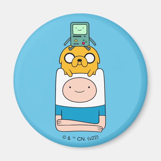 Abenteuerzeit | BMO, Jake & Finn Magnet (Vorne)