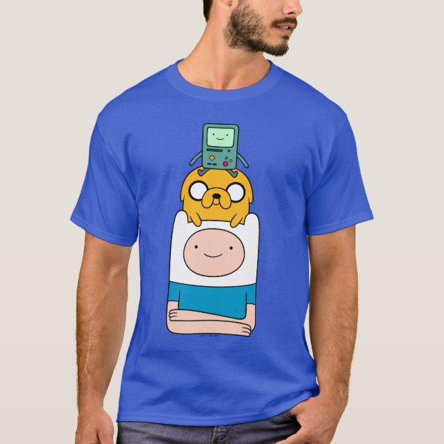 Abenteuerzeit | BMO, Jake & Finn T-Shirt (Vorderseite)