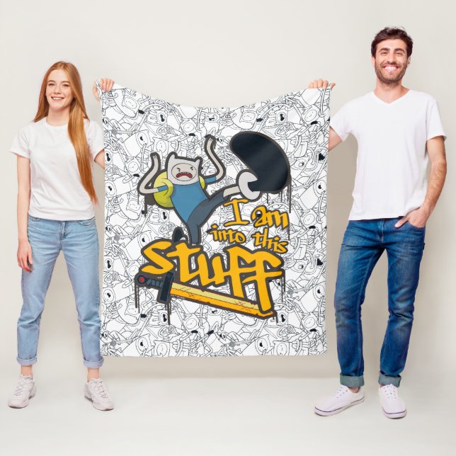 Abenteuerzeit | Finn "Ich bin in dieses Zeug" Fleecedecke (Beispiel)